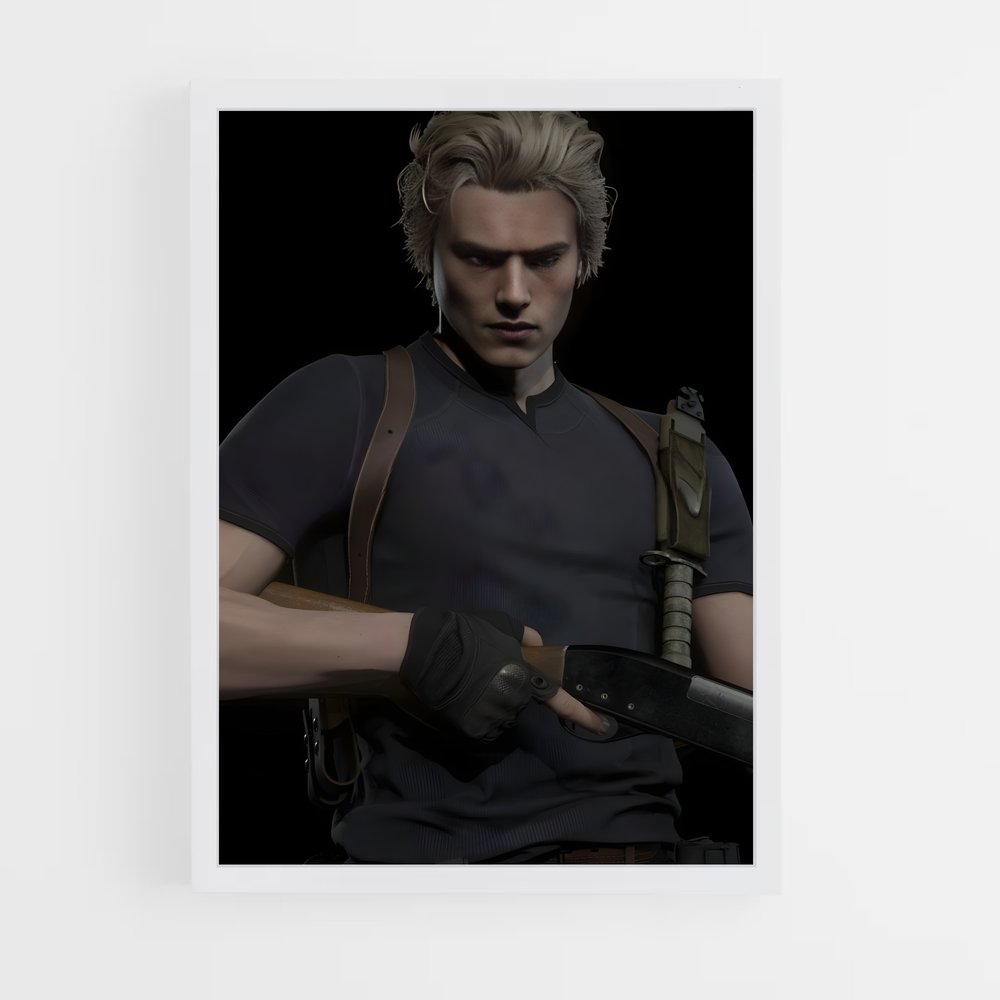 Poster Leon l'Inarrêtable – affiche Resident Evil (vue 3)